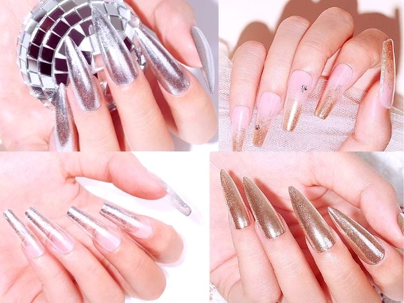 are metallic nails in style
