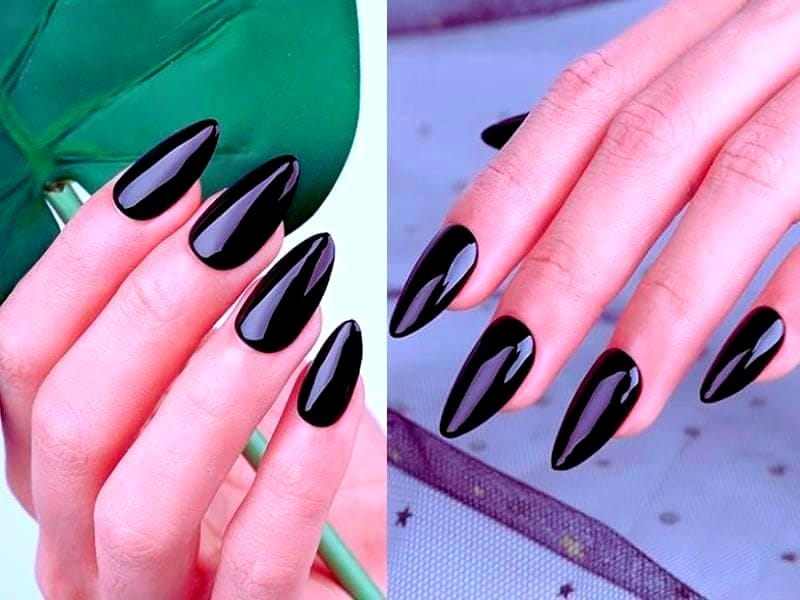 how do you apply black gel nail polish