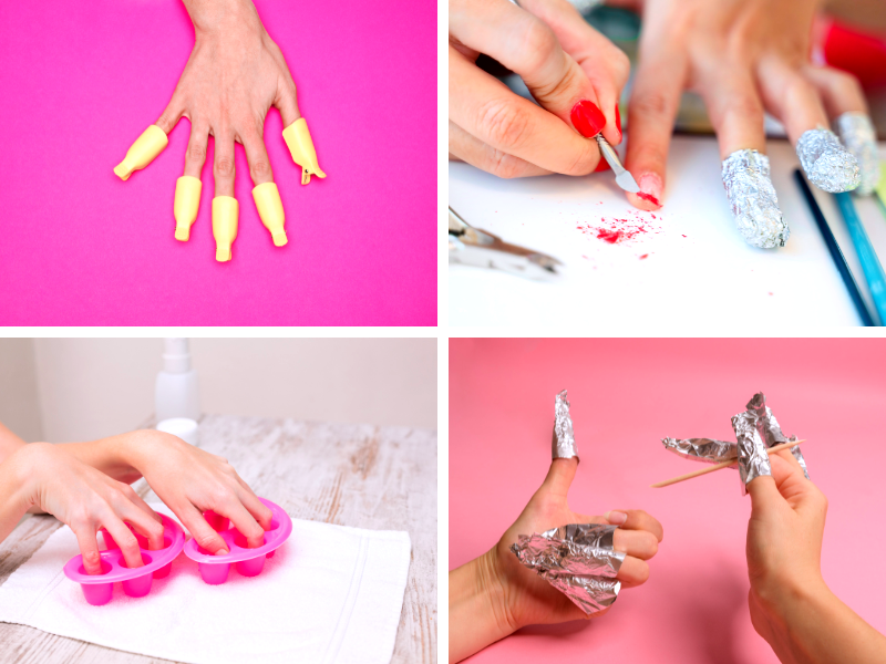 how do you remove metallic nail polish