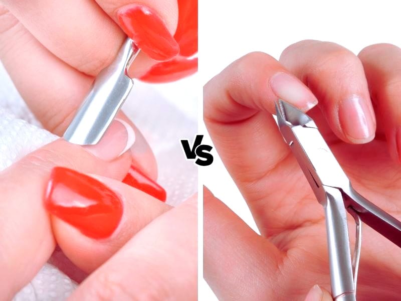 What is a cuticle pusher used for