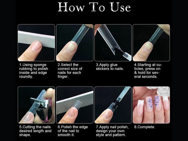 what is acrylic nail wiith tips