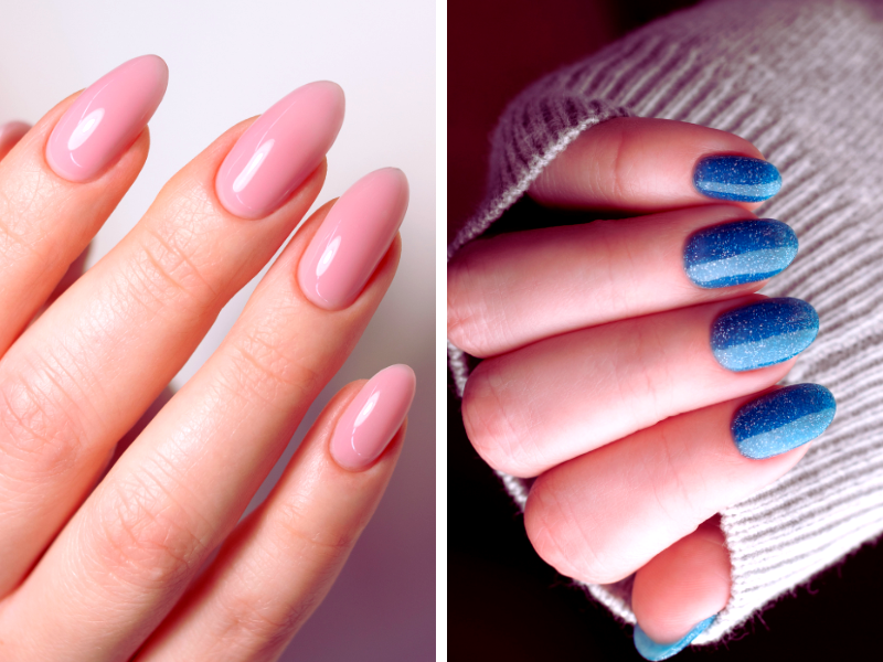Are almond and oval nails the same