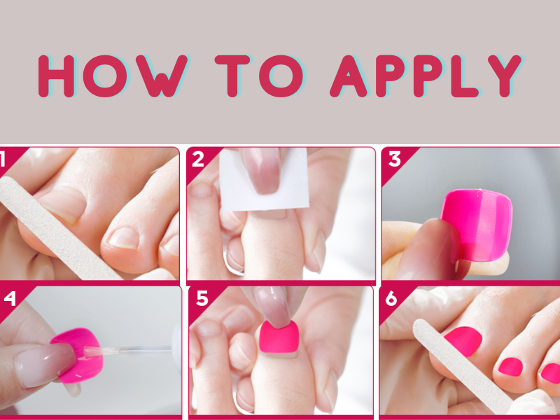 How to do press-on toenails