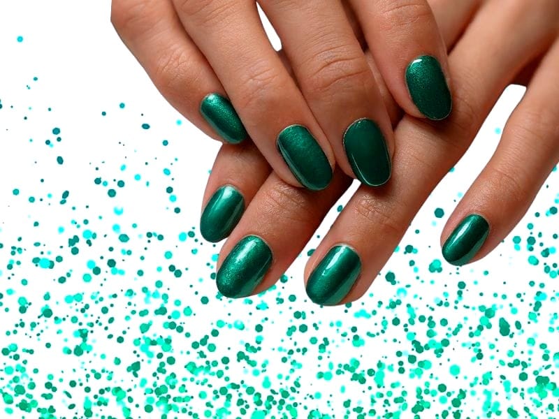 What does green nail polish symbolize