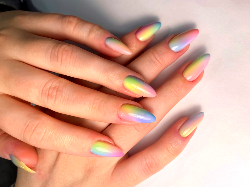 What is the base color for ombre nails