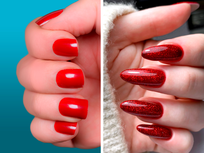 What shape is best for red nails