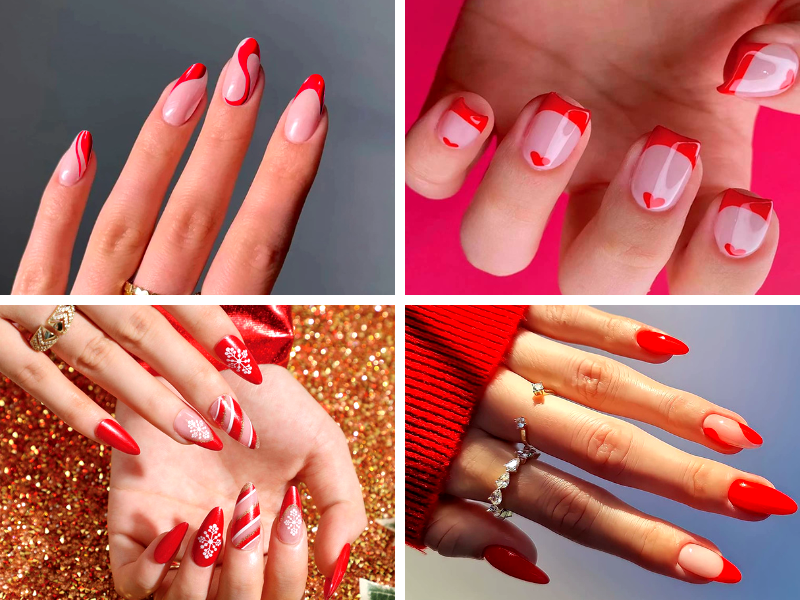 What shape is best for red nails