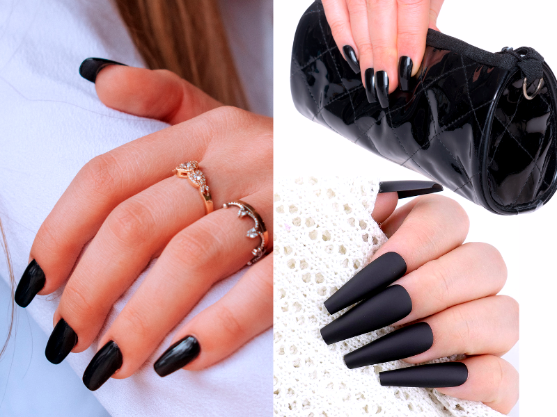 Is black coffin a good nail shape 