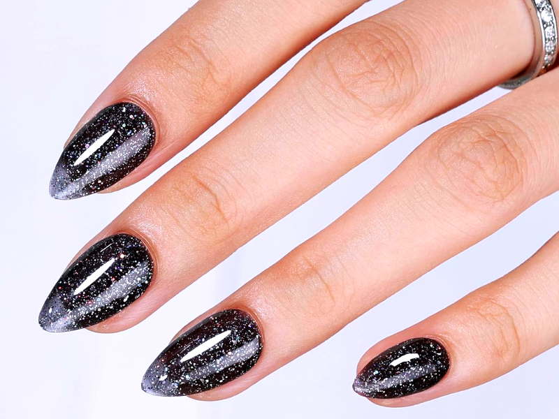 Is black glitter nail polish appropriate for all occasions