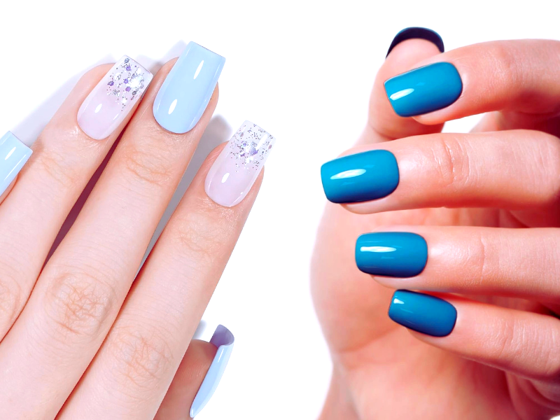 Is blue gel nail polish suitable for all seasons