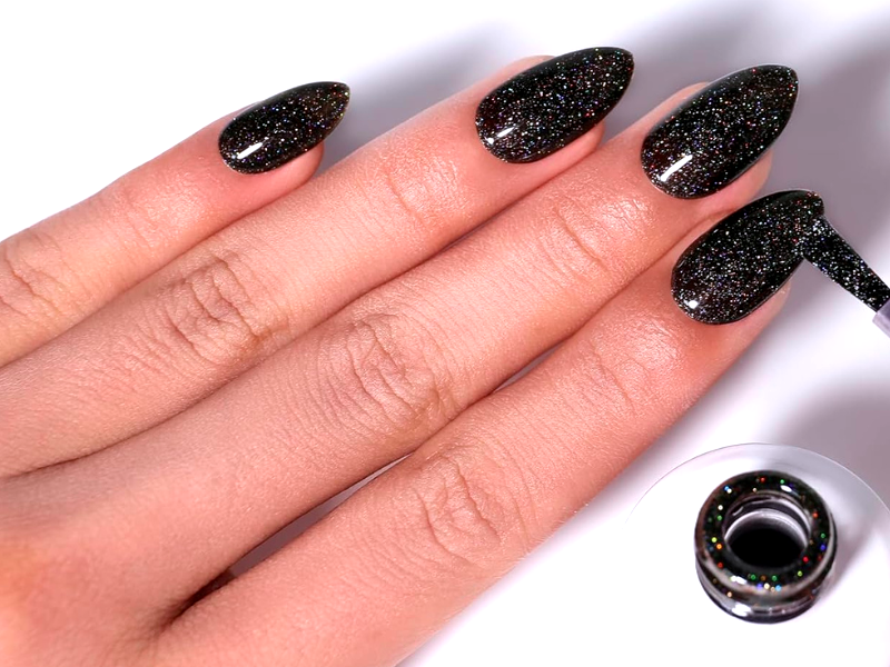 Is it good to wear black glitter nail polish