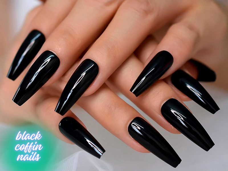 What are black coffin nails good for