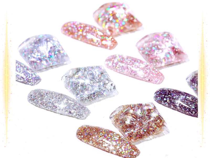 What are the benefits of glitter nail polish