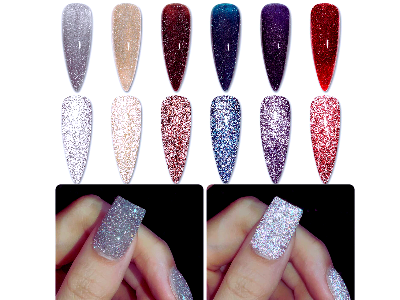 What is glitter gel for nails