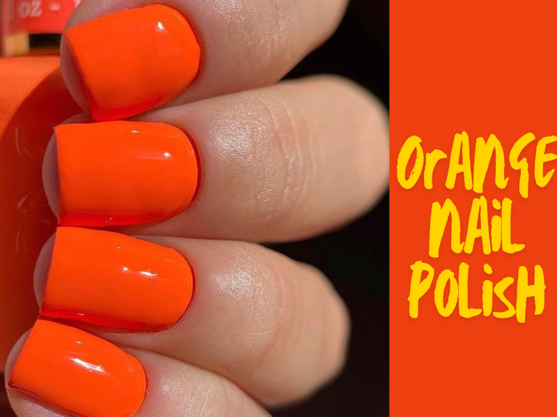 Can I create nail art designs with neon orange nails?