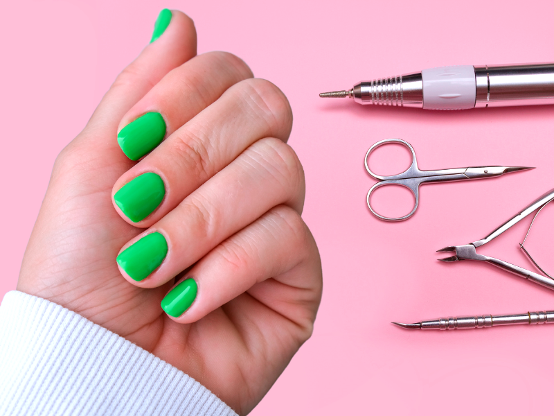 Can I file or shape my green press-on nails