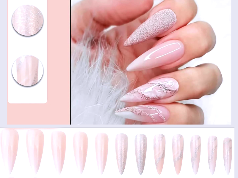 Can I personalize my ombre stiletto nails with unique nail art