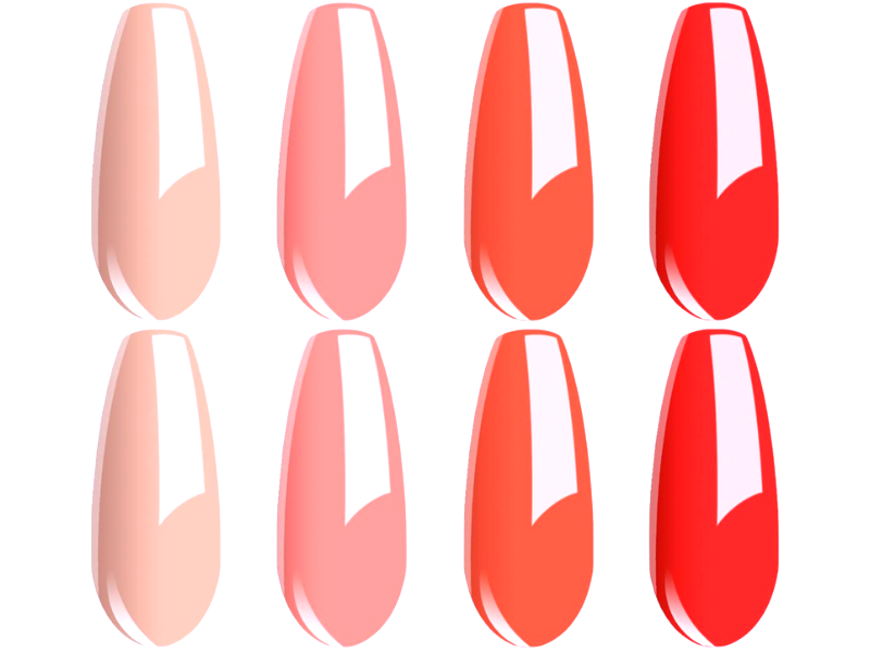 How can I make coral nail polish stand out