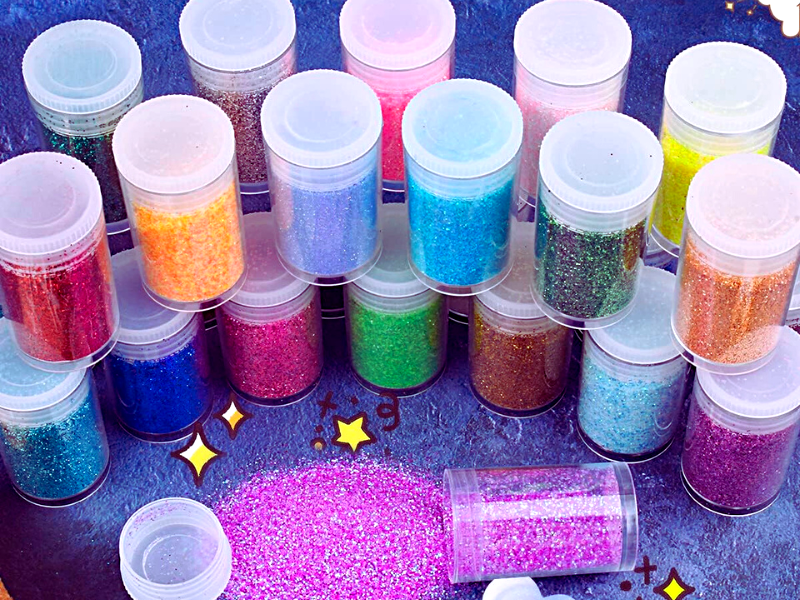 Is nail glitter powder safe for skin