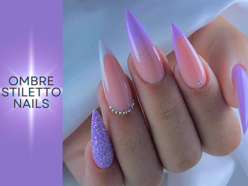 What is the best way for removing ombre stiletto nails