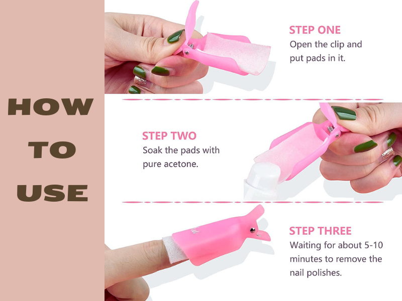 nail polish remover clips