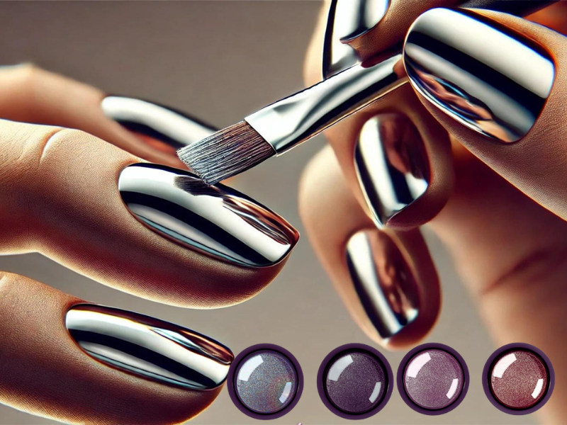 chrome nail powder