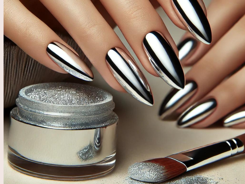 role of chrome powder in nail art