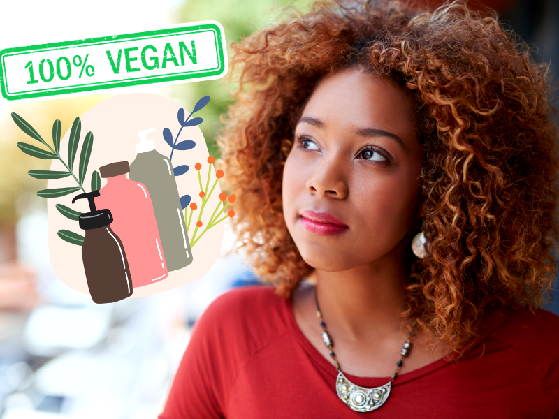 Woman considering the benefits of 100% vegan skincare