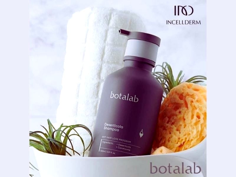 Luxurious Botalab Deserticola Shampoo showcases the impact of vegan hair beauty products on sustainable self-care.