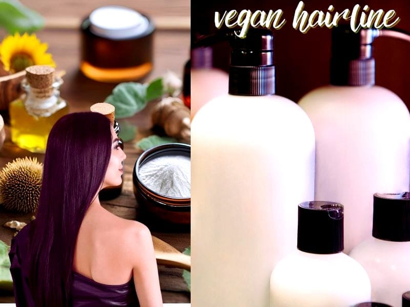 Promoting salon business growth with a vegan hairline; natural ingredients and premium products attract clients.