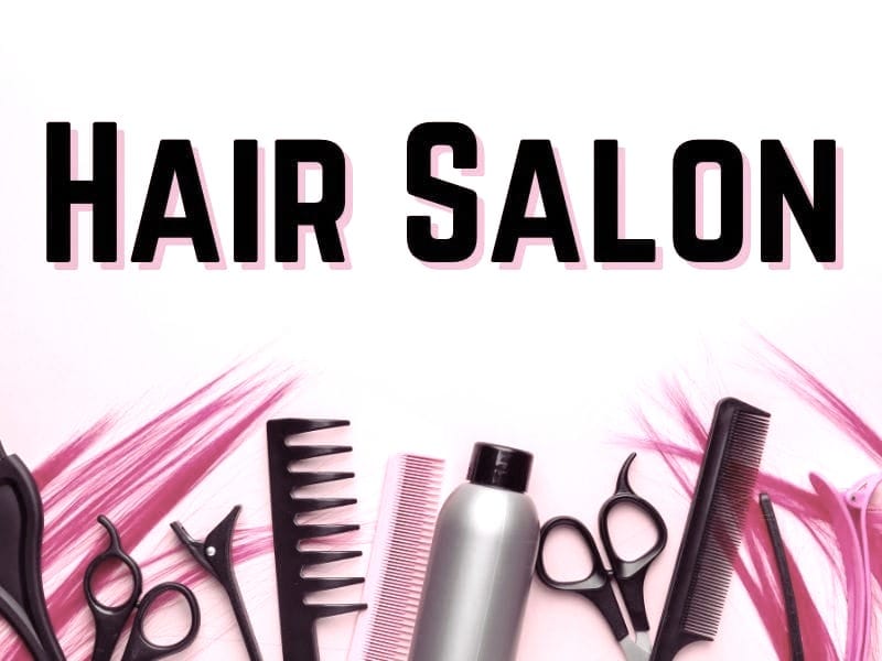 Pink-themed hair salon tools arranged creatively, representing innovation and growth opportunities for salon businesses.