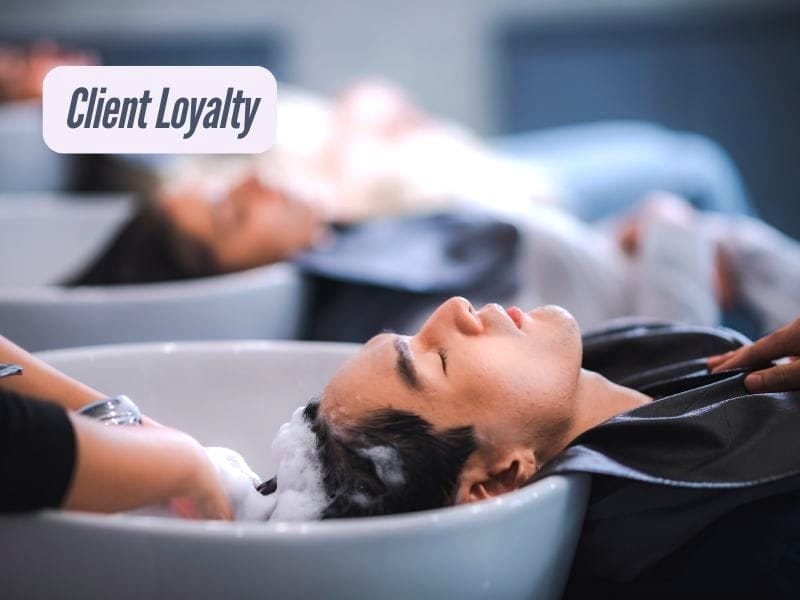 Clients relax during salon washes, experiencing nourishing vegan hair treatments that boost client loyalty.