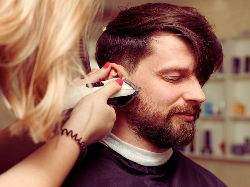 Encourage regular salon appointments for men to maintain a well-groomed appearance and build a consistent grooming routine.