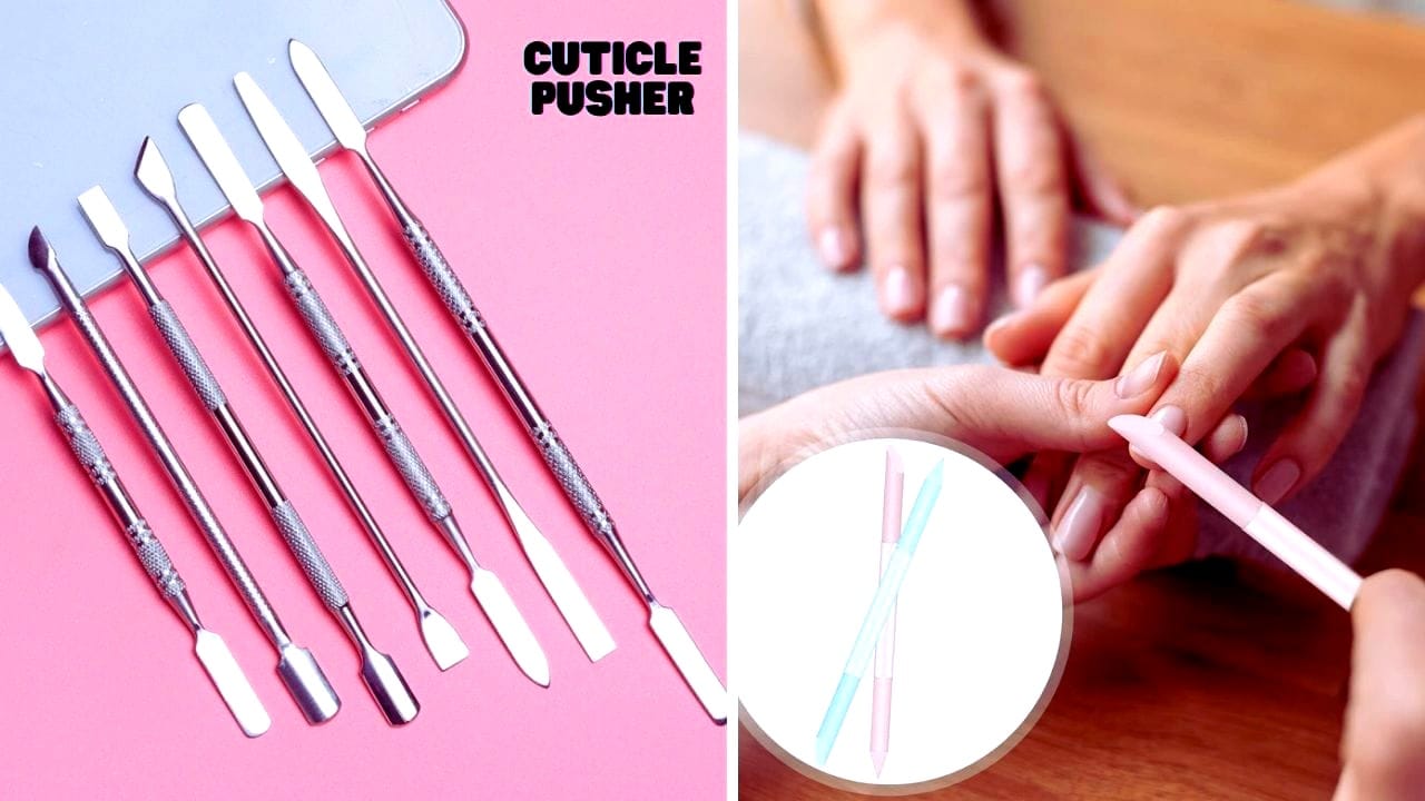 What is a cuticle pusher used for