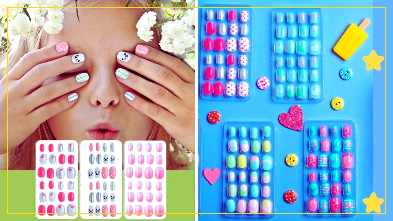 how to make fake nails easy for kids