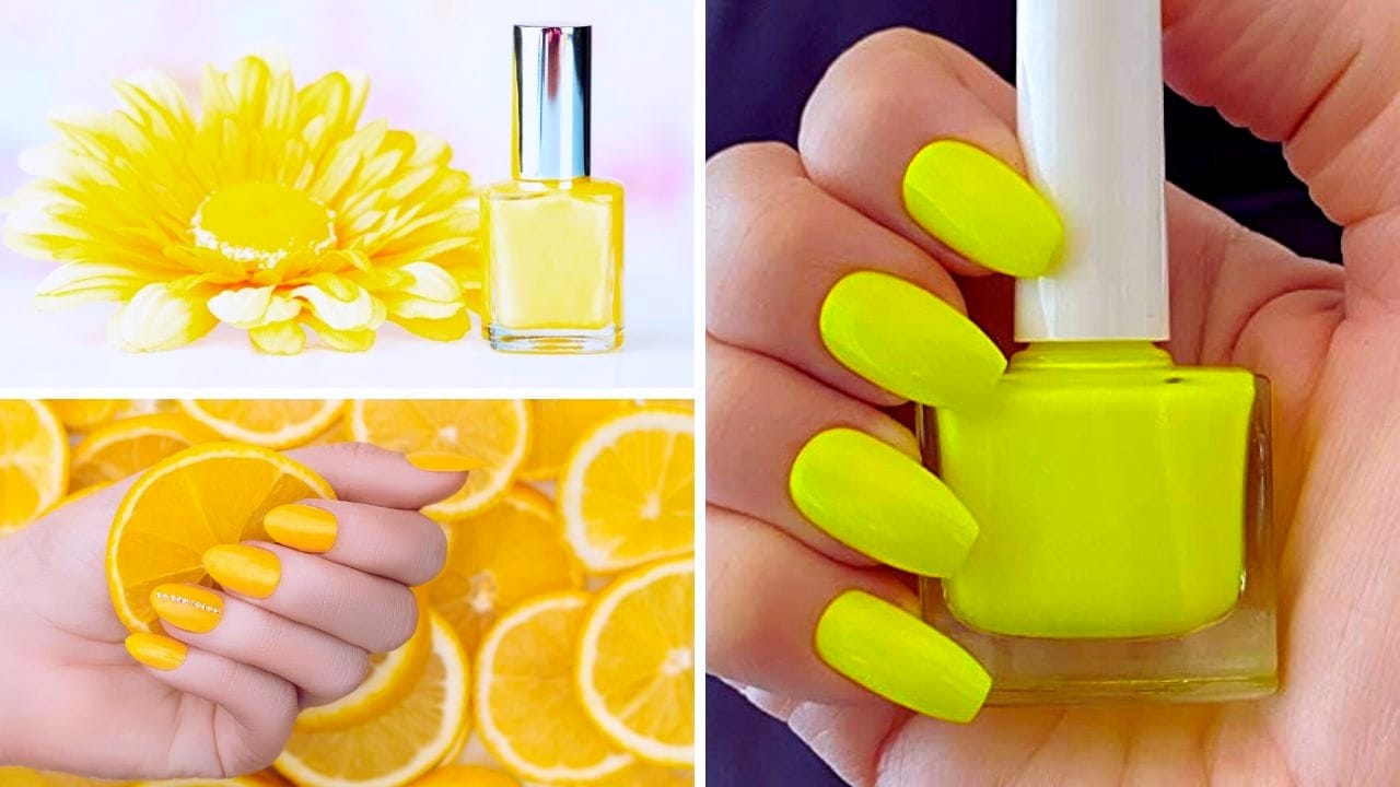 yellow nail polish