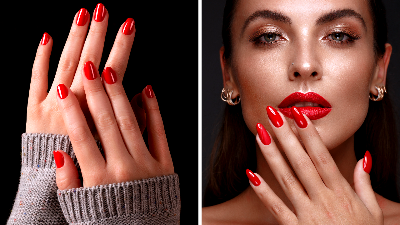 are red nails classy