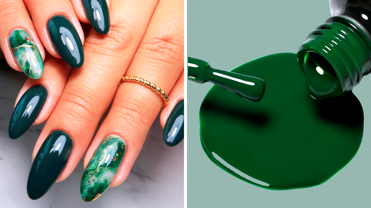 how to make emerald green nail polish