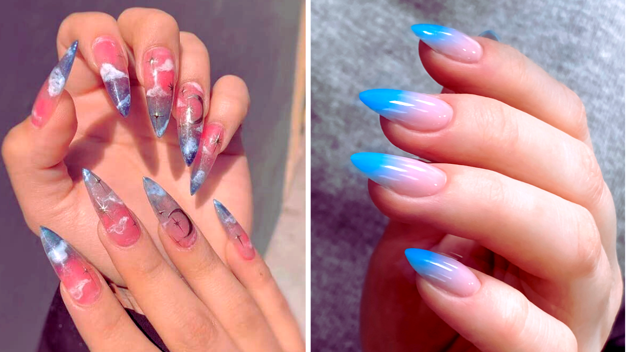 ombre stiletto nails