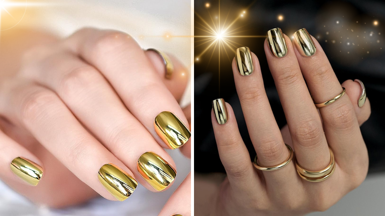 How to Make Gold Press-On Nails Look Real