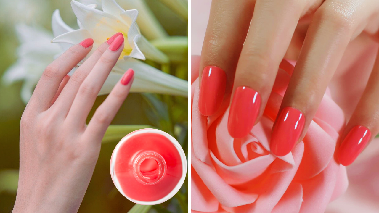 How can I make coral nail polish stand out