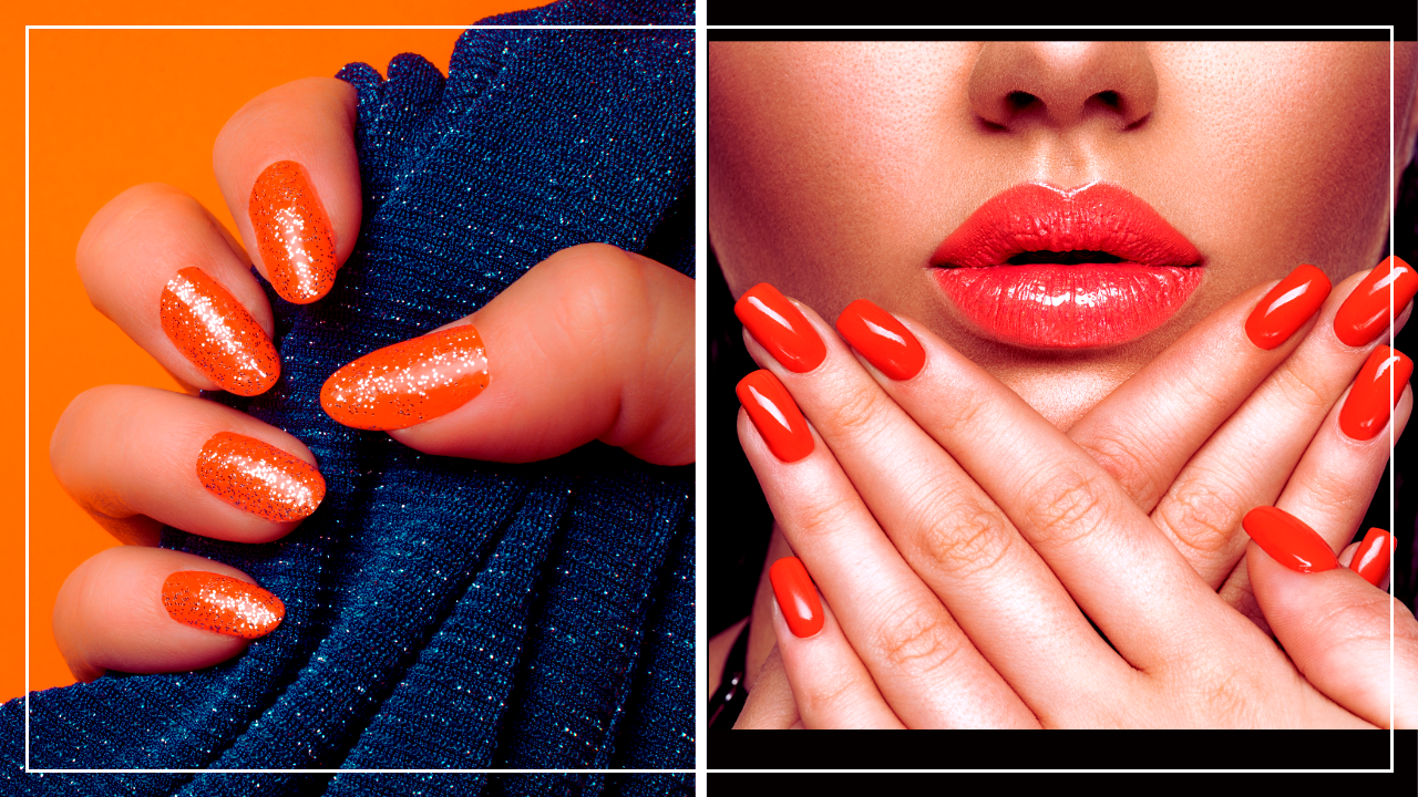 Are neon orange nails trendy