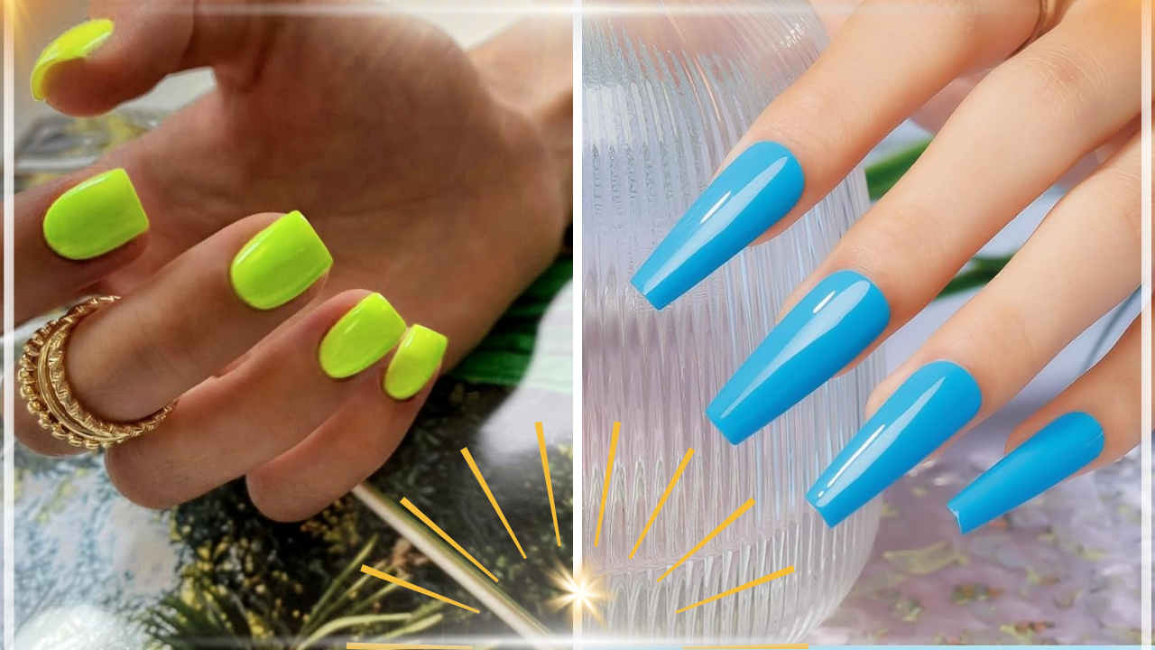 Are Neon Acrylic Nails Trending?