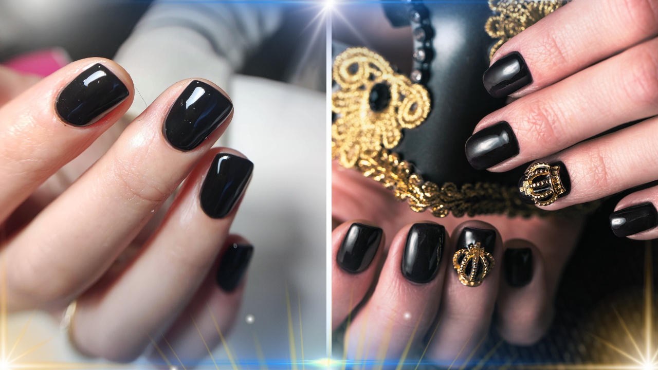 Are Square Short Black Nails Fashionable?