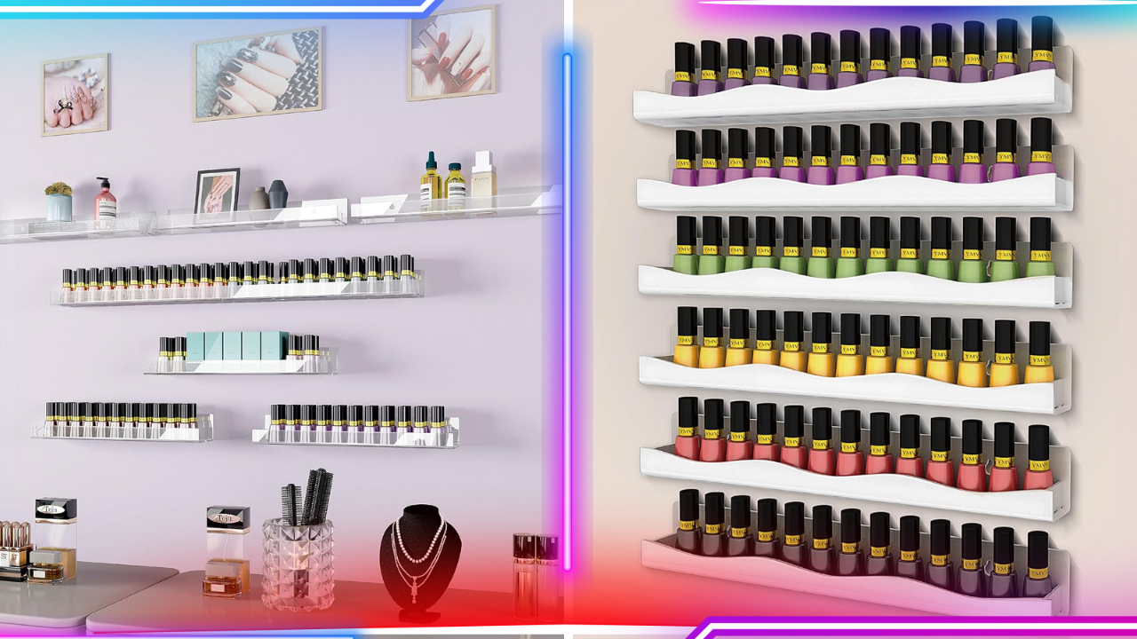 What Are the Benefits of Using a Nail Polish Rack Wall?