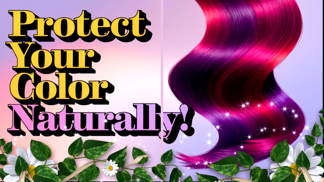 Protect your vibrant hair color naturally with organic care. Keep dyed hair shiny, healthy, and long-lasting!