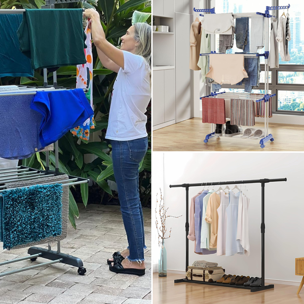 Top Indoor/Outdoor Metal Clothes Drying Rack: Dry Your Clothes in Style and Comfort!