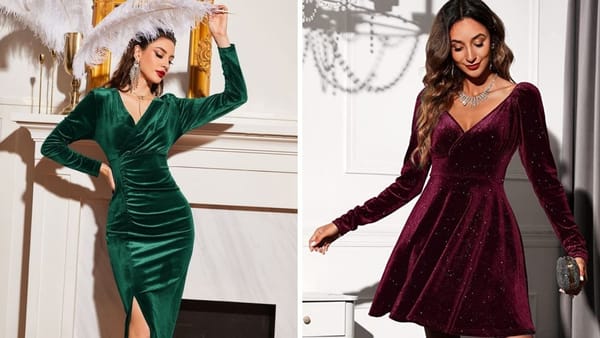Toast to Style: Chic Holiday Velvet Dress for Your Festive Celebrations