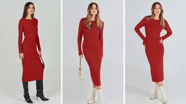Elegance in Red: A Detailed Guide to Long Sleeve Midi Dresses