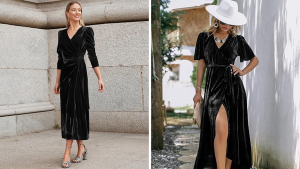 The Timeless Elegance of the Black Velvet Wrap Dress